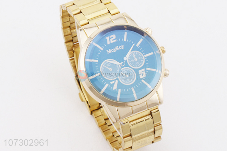 Best Quality Gold Stainless Steel Wrist Watch For Man