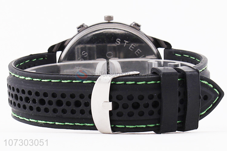 Top Quality Silicone Watchband Watches Soft Wristwatch