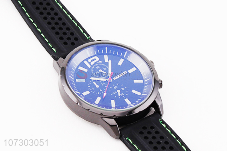 Top Quality Silicone Watchband Watches Soft Wristwatch