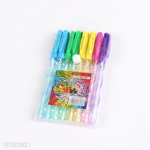 Wholesale cheap price 8pieces durable ballpoint pen