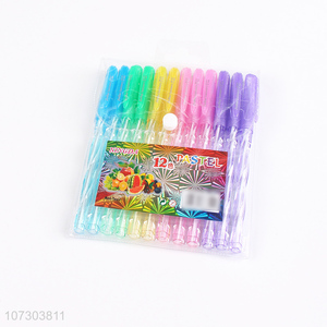 Wholesale cheap price 12pieces stationery ballpoint pen set