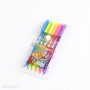 Hot product plastic durable 6pieces ballpoint pen