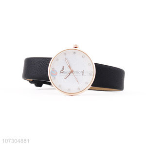 Simple Style PU Leather Watchband Watch For Women