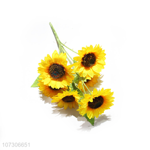 Best Quality Artificial Sunflower Colorful Simulation Flower