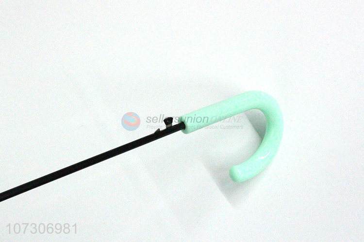 New products fresh mint green anti-rust staight umbrella