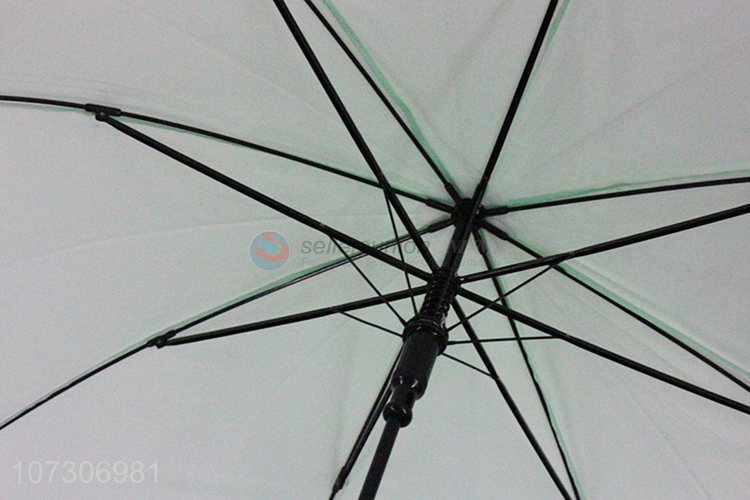 New products fresh mint green anti-rust staight umbrella