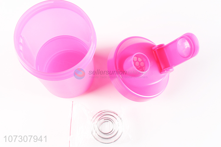 High quality colorful bpa free shaker bottle 600ml drinking cup