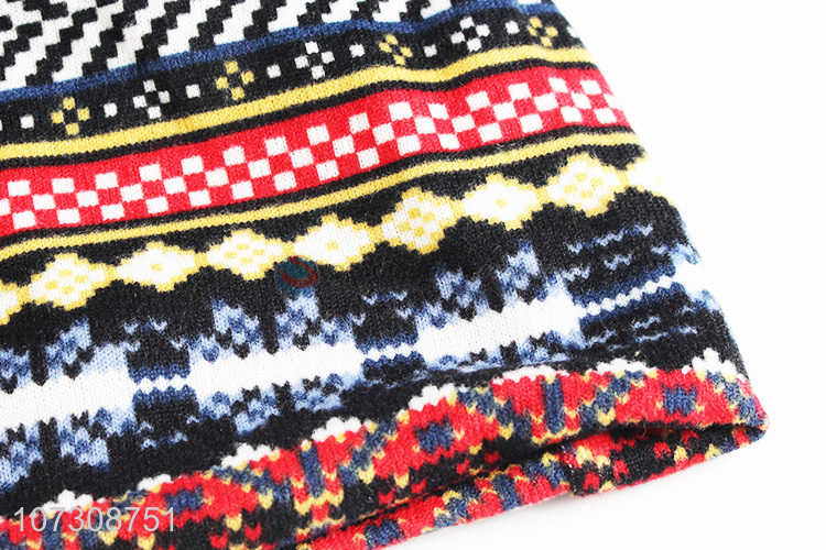 Fashion Cheap Winter Warm Beanie Cap Polyester Knit Hat