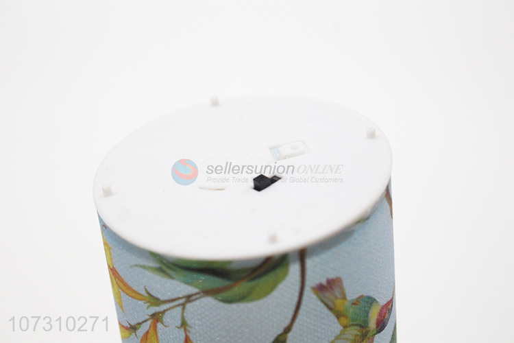 Wholesale Cylinder Shaped Flowers Bird Pattern Led Decoration Light