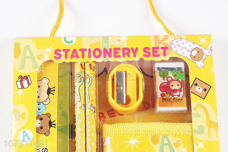 Good Sale Cartoon Pattern Students Stationery Set