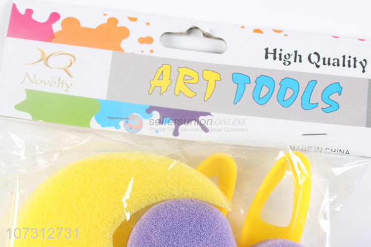 Hot selling children DIY sponge painting roller sponge brush