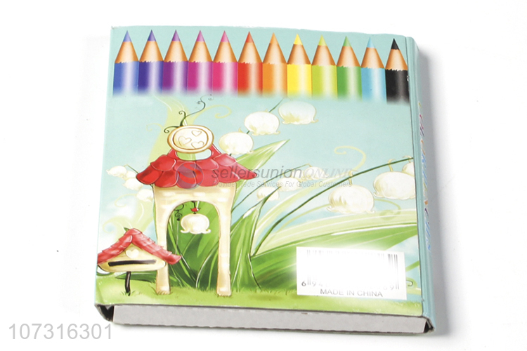 Hot Selling 12 Colours Pencil Wooden Pencil Set