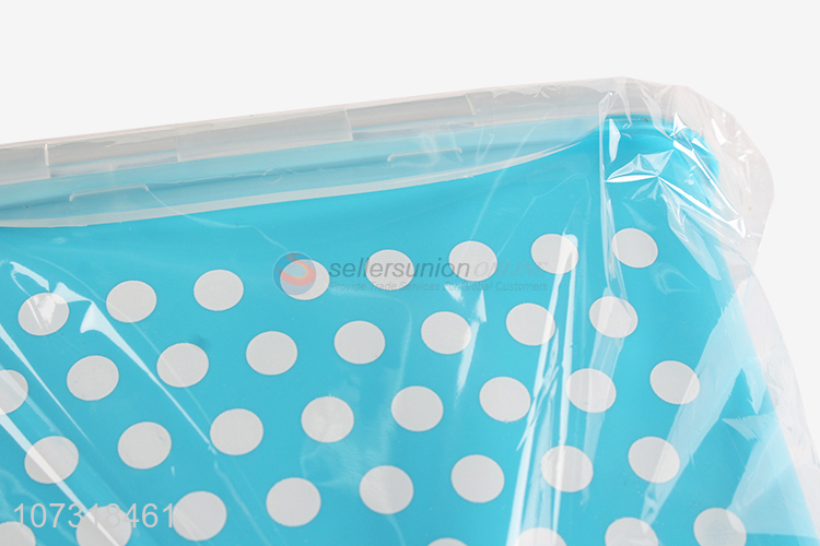 High quality 4pcs square polka dot printed preservation box microwavable crisper