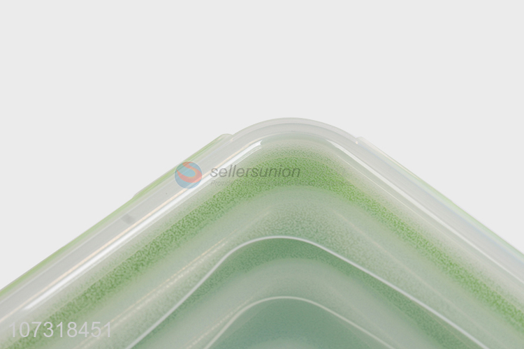 Superior quality 4pcs square polka dot printed preservation box crisper for microwave oven
