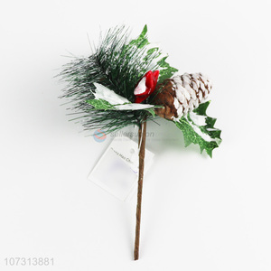 Wholesale artificial Christmas decorative pinecone Christmas picks