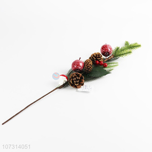 New style artificial Christmas red berries pine cone Christmas picks