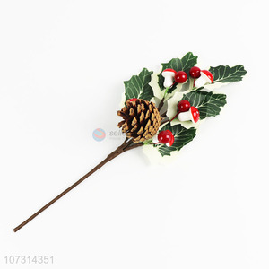 Best Sale Christmas Artificial Twigs With Pine Cones & Red Berry