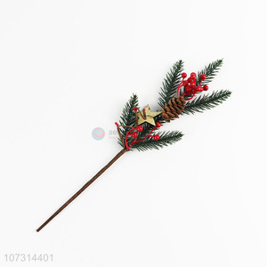Custom Artificial Pine Needles Branches Stems Christmas Tree Picks