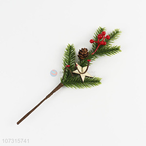 Custom Christmas Decoration Berry Picks Artificial Pine Branches