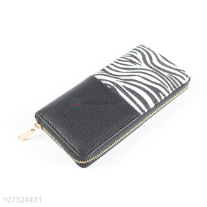 Suitable price long wallets semi-pu ladies purse