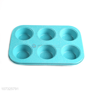 Best Price Nonstick Metal Baking Mold 6 Cups Muffin Baking Tray