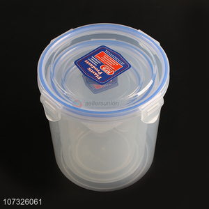 Promotion Food Preservation Storage Container Round Clear Transparent Storage Box