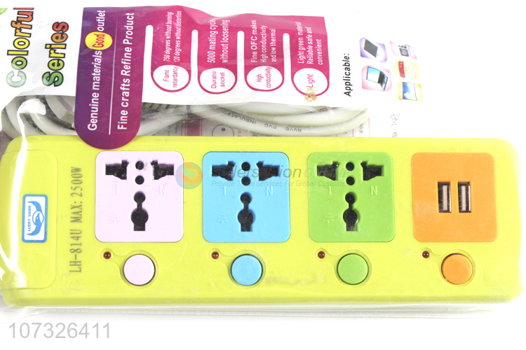 Popular products 3 pin electrical switch socket outlet with 2 usb ports