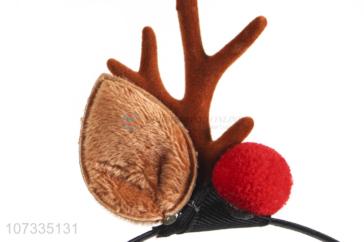 Wholesale Hair Bands Boutique Christmas Headbands Reindeer Antlers Hair Clasp