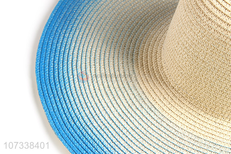 High Quality Popular Summer Paper Straw Wide Brim Sun Hat For Women