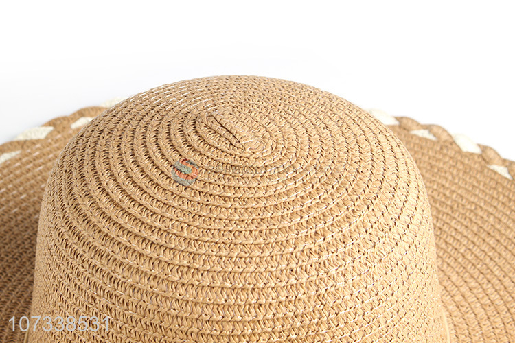 Most Fashion Ladies Summer Straw Sun Hat Wide Brim Straw Hat Beach Hat