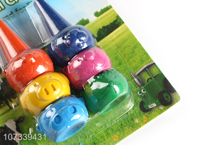 Best Selling 6 Colors Cute Animal Shape Crayons Set