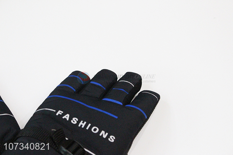 Suitable price mens thermal windproof sports cycling gloves