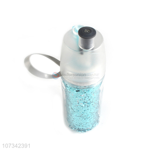 Unique Design 350ml Double Layer Spray Cup Portable Water Bottle