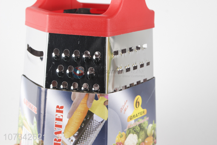 Factory Price Multifunctional Six-Sided Peeler Vegetable Cutter Stainless Steel Grater