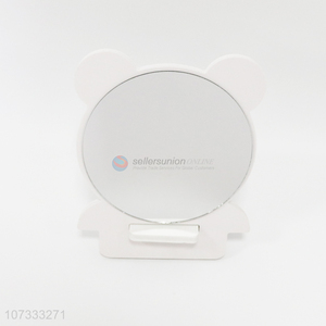 Cartoon Design White Desktop Makeup Mirror