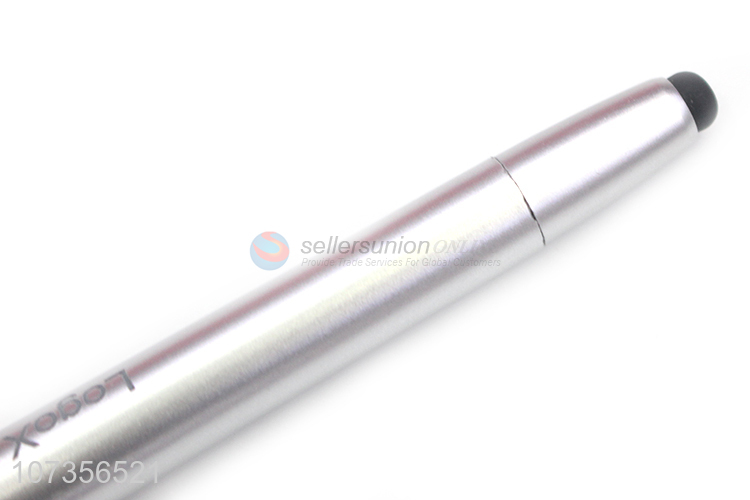 Custom Soft Touch Screen Plastic Ball Pen With Light