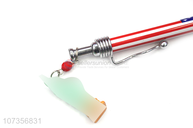 Custom Heat Transfer Printing Ballpoint Pen With Fashion Pendant