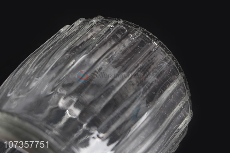 Latest arrival clear glass candy jar candy pot for kitchen