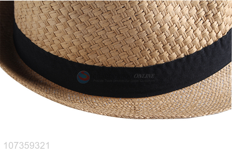 Fashion Style Summer Straw Hat Breathable Fedora Hat