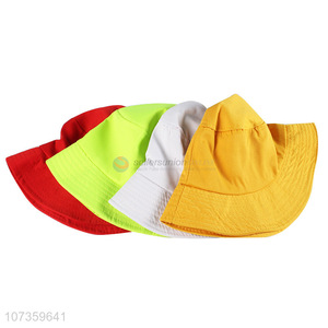 Wholesale Fluorescent Cloth Bucket Hat Colorful Fisherman Hat