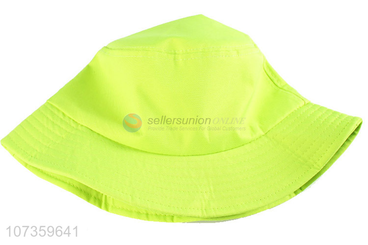 Wholesale Fluorescent Cloth Bucket Hat Colorful Fisherman Hat