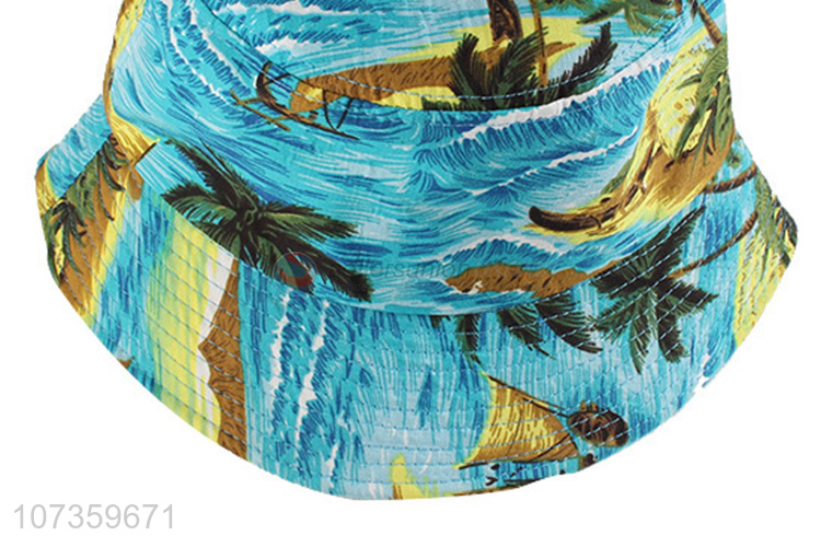 Popular Ocean Style Printing Fisherman Hat Fashion Bucket Hat