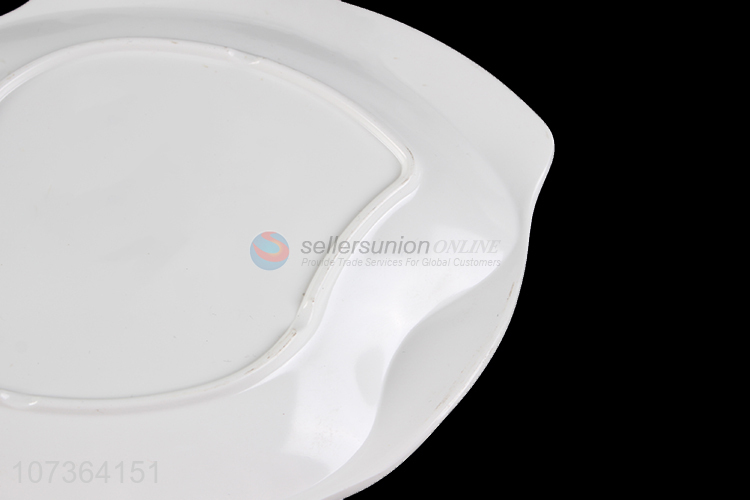 Fashion Design White Melamine Plates Best Dinner Plate