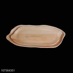 Wholesale Imitation Wood Color Melamine Plates Dinner Plates