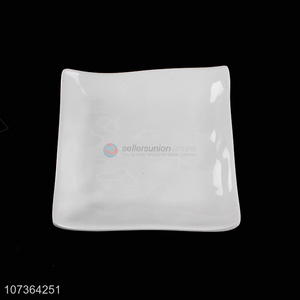 Fashion Square Western-Food Plate White Melamine Plates