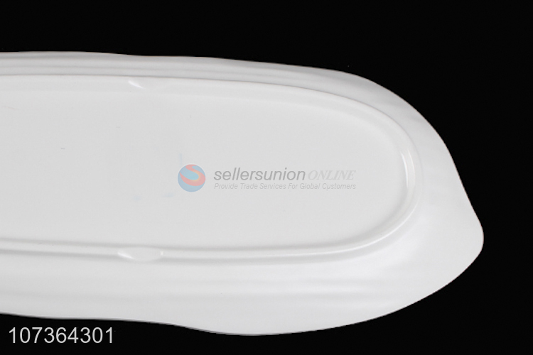 Classic Printing White Melamine Plates Fashion Dinner Plate