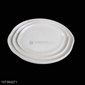 Custom Varisized White Dinner Plate Fashion Melamine Plates
