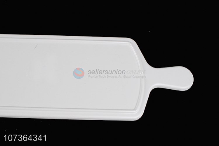 Best Sale Rectangle White Melamine Plates With Handle