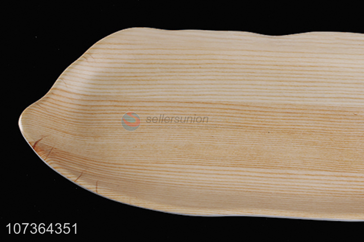 Wholesale Imitation Wood Color Melamine Plates Dinner Plates