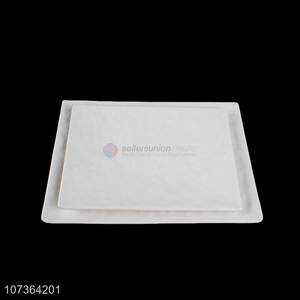 New Style White Melamine Plates Household Rectangle Plates